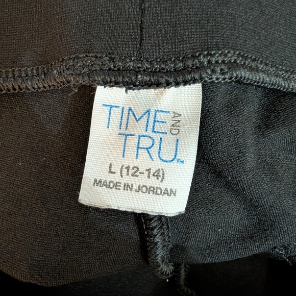 Time And Tru Black Pull On Pants - Picture 3 of 4